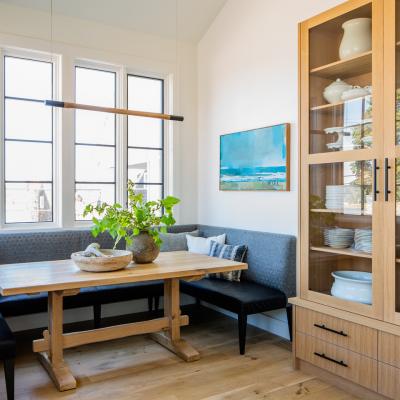 Breakfast nook and storage