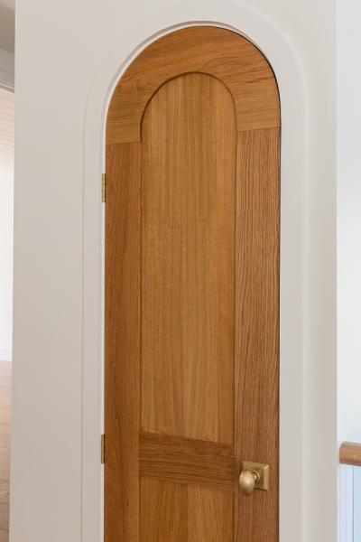 Custom arch door detail