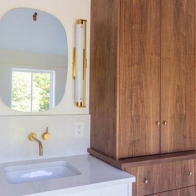 Bathroom sink / custom cabinet detail