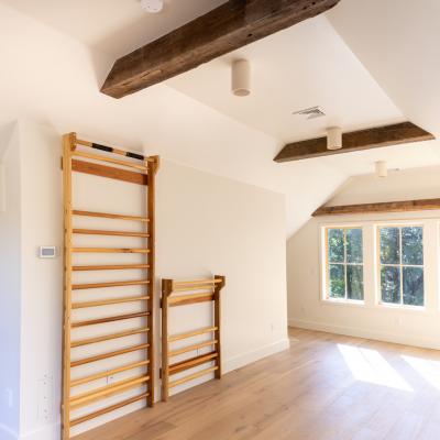 Studio space with original 1700s wood beam detail